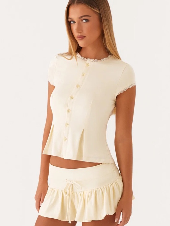Peppermayo Tops - Peppermayo Landon Button-Up Top and Skirt
